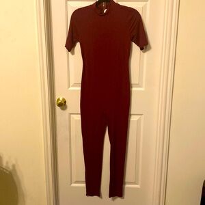 Short Sleeve Cotton Jumpsuit